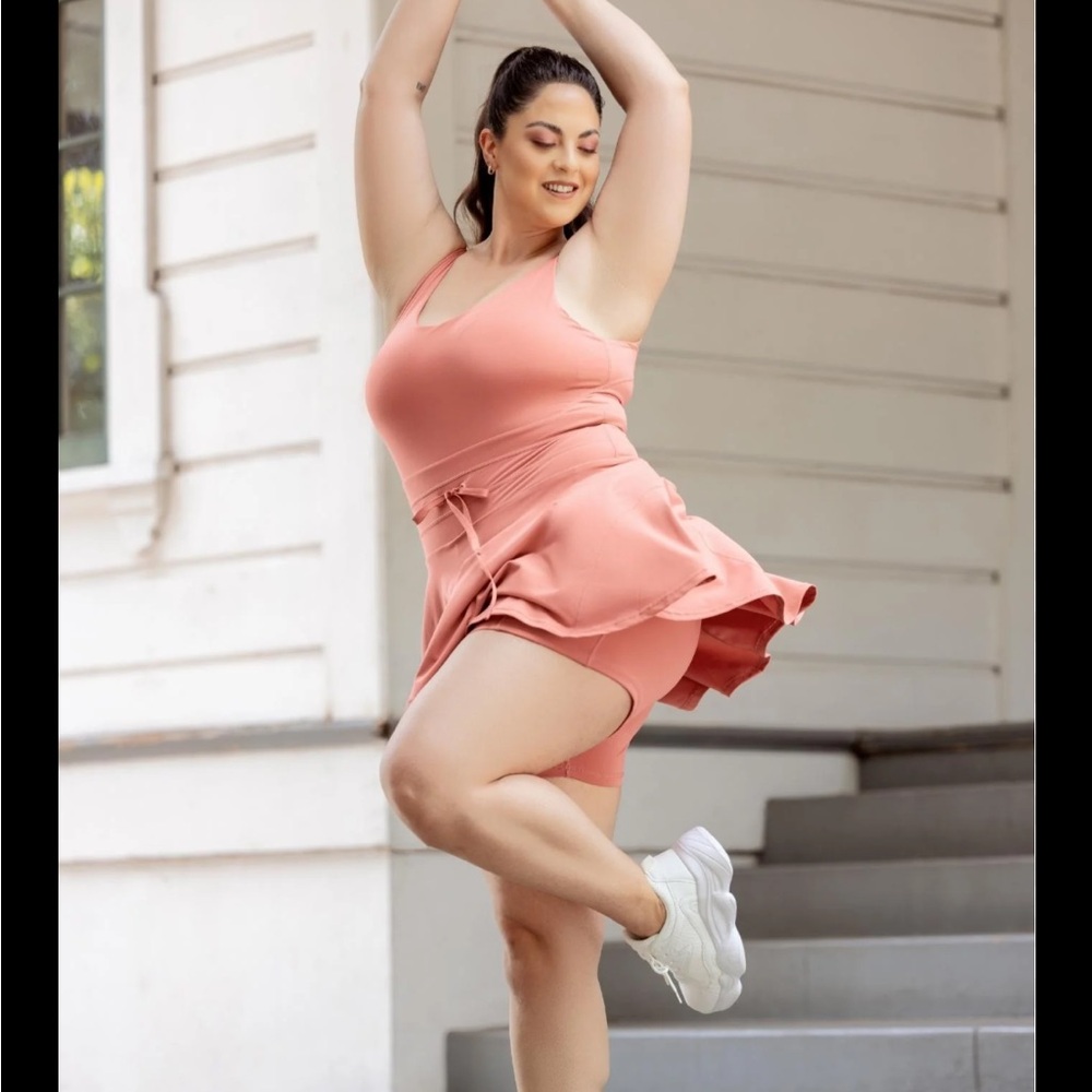Popflex Twirl Dress in Coral